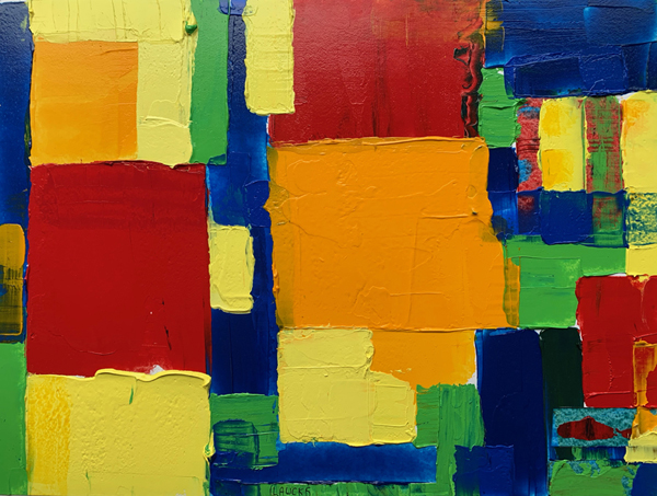 Homage to Hans Hofmann painted by Mary Laucks